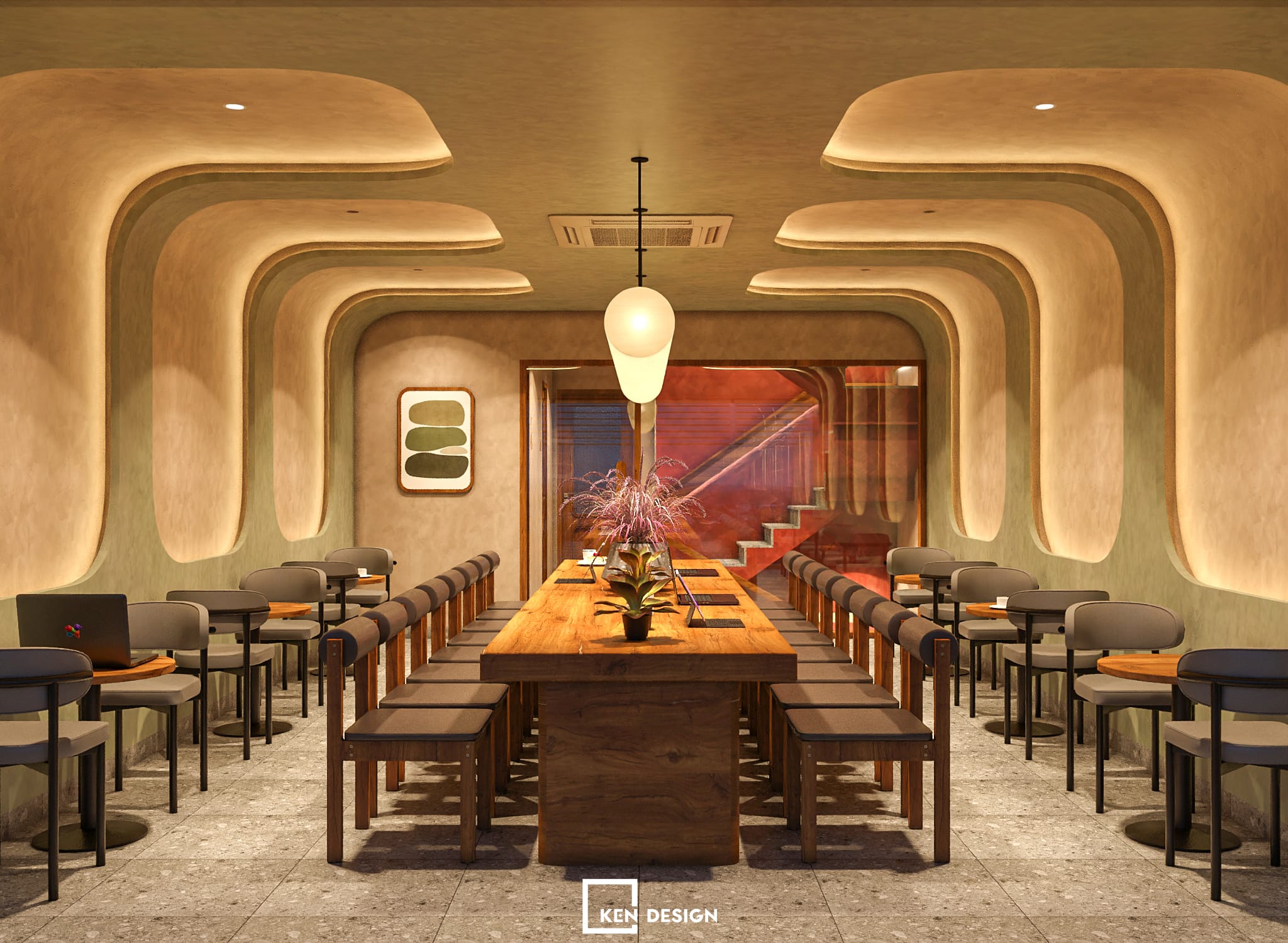 Thiết kế quán Win Lucky coffee & tea